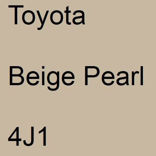 Toyota, Beige Pearl, 4J1.